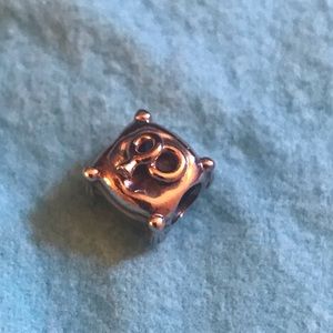 Pandora wedding rings pillow charm